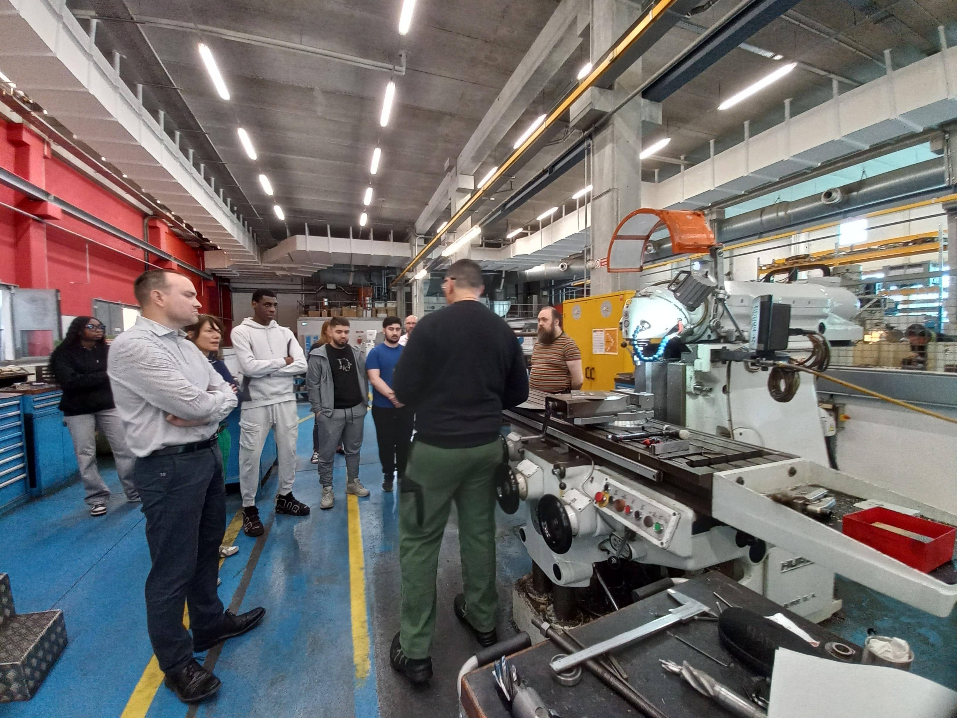 Visite des ateliers M2E à Saint-Denis