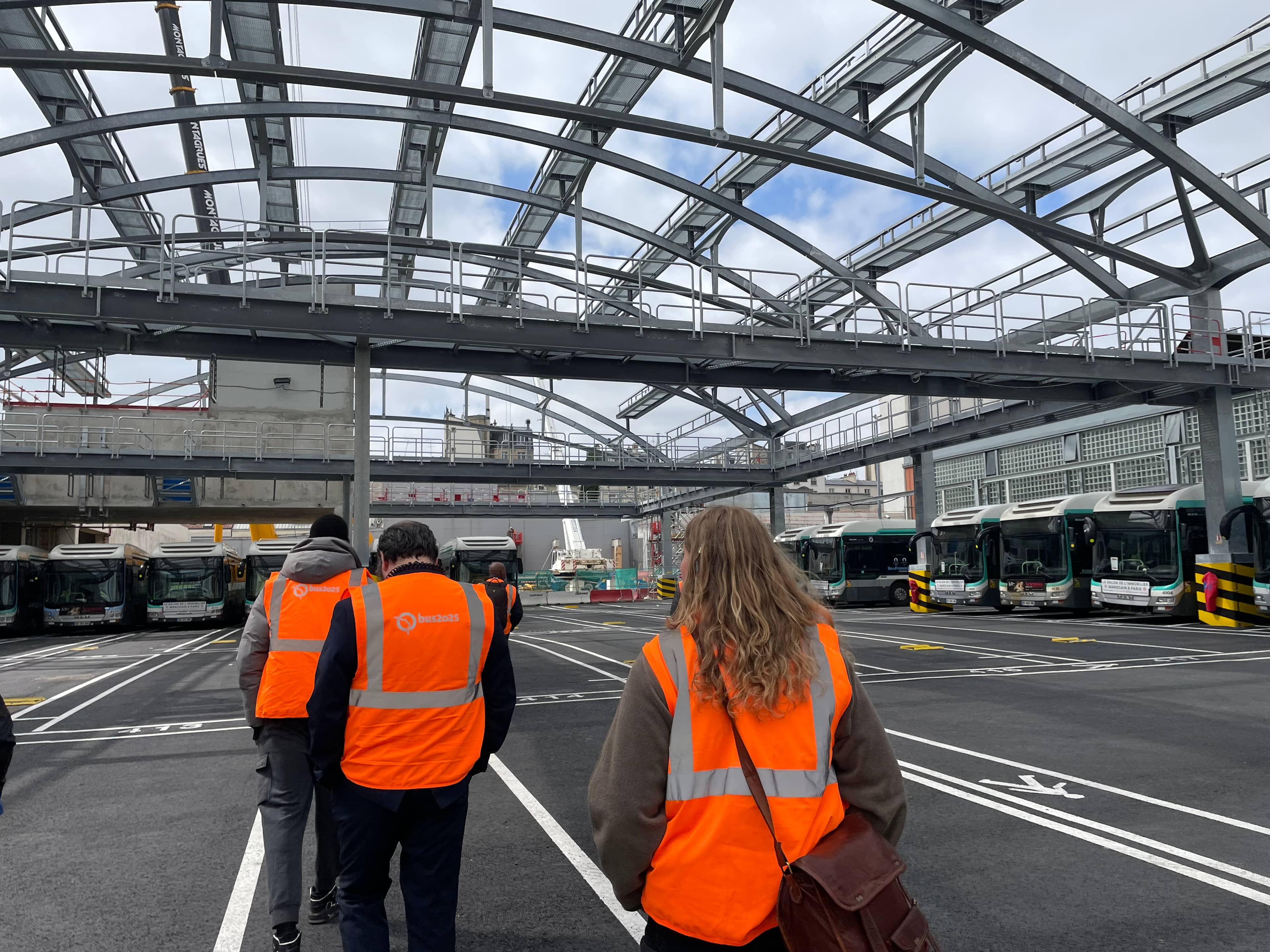 Visite chantier transition énergétique du Centre Bus de Belliard