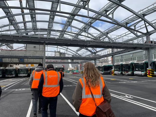 Visite chantier transition énergétique du Centre Bus de Belliard
