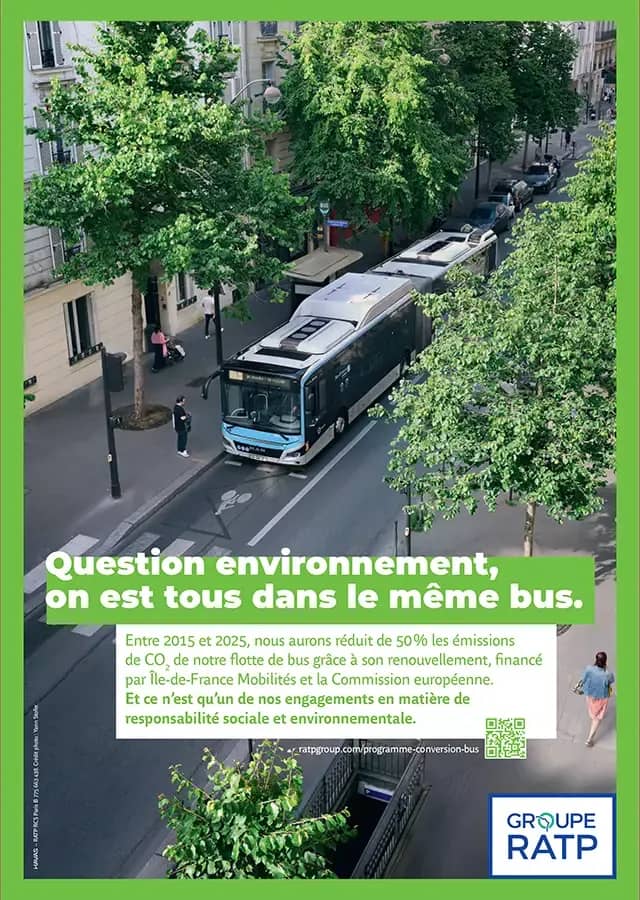affiche decarbonation bus